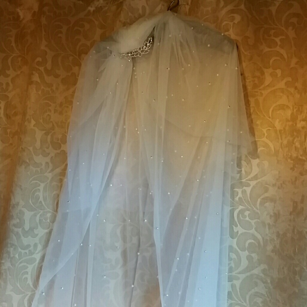 WEDDING  DOUBLE VEIL 60" NEW
